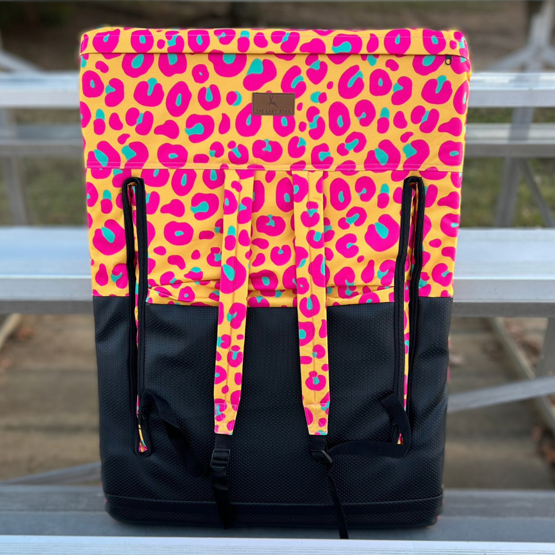 Neon Leopard Print 23 Stadium Seat with Armrests – The Last Stag