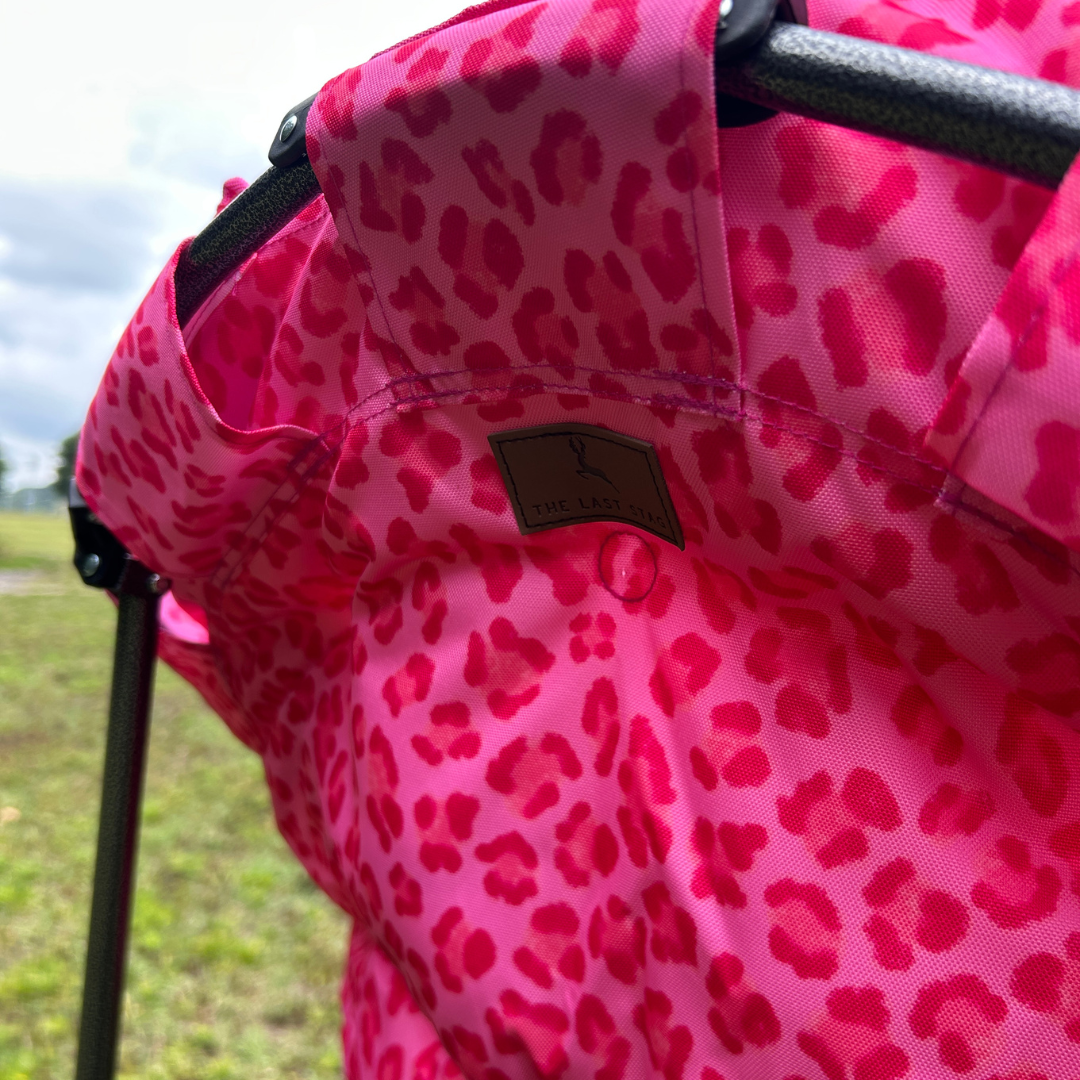 Pink Leopard - Heated Camping Chair