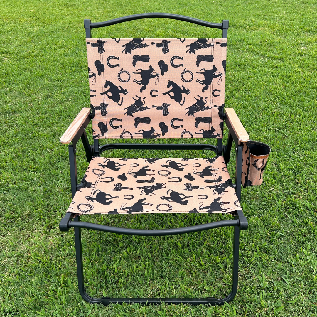 Rodeo Cowboy Folding Lawn Chair