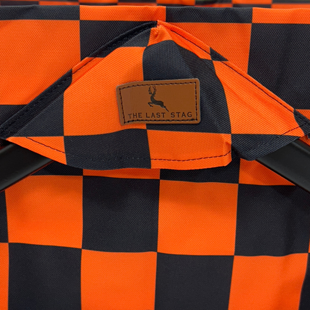 Orange Checkerboard Stroller Wagon