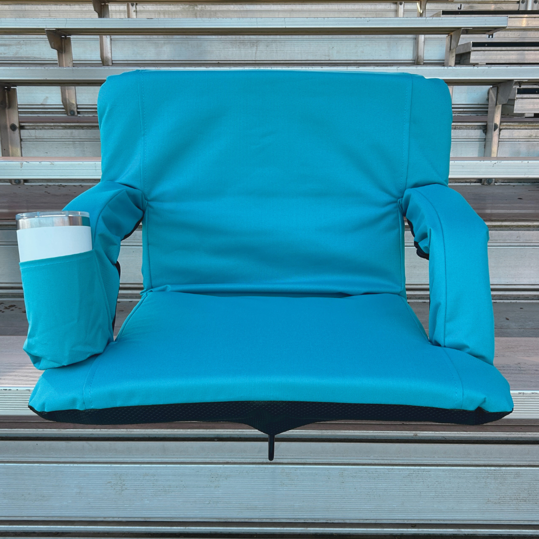 Aqua 23" Stadium Seat with Armrests