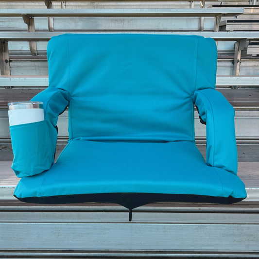 Aqua 23" Stadium Seat with Armrests