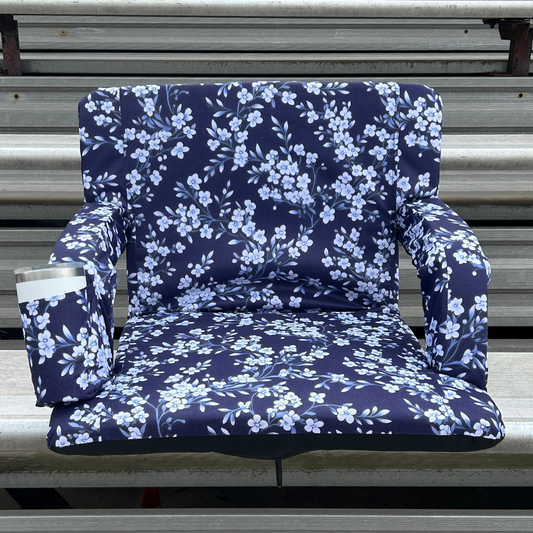 Charming Blues 23" Stadium Seat with Armrests