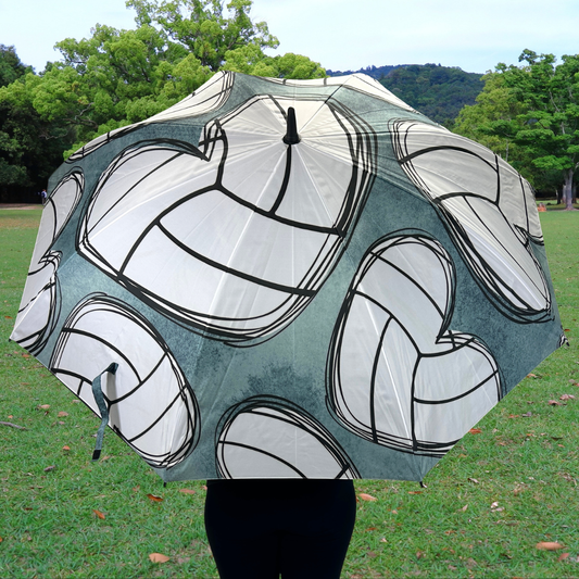 Volleyball Hearts - Large Golf Umbrella