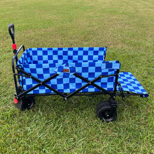 Navy Checkerboard Tailgate Wagon