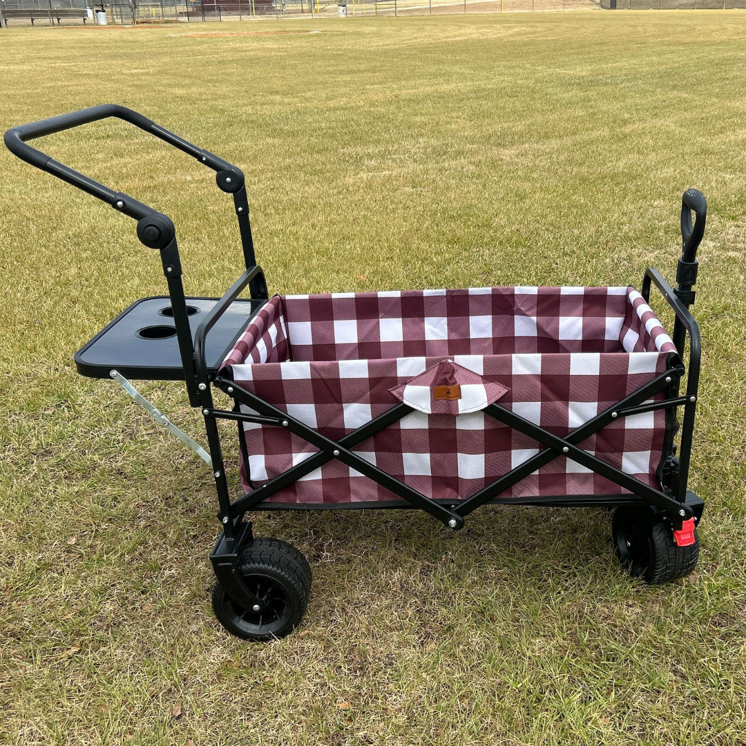 Maroon Buffalo Stroller Wagon