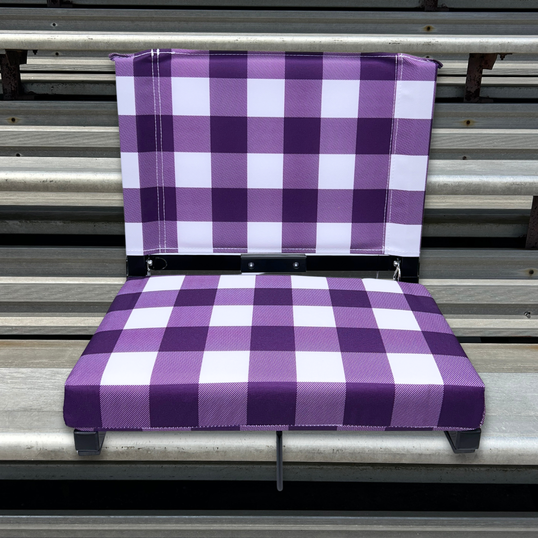 Purple Buffalo Folding Stadium Seat