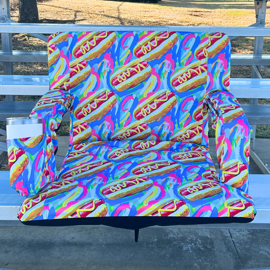 Dinner At The Fields 23" Stadium Seat with Armrests