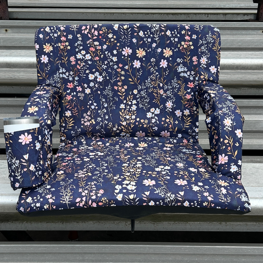 Flower Garden 23" Stadium Seat with Armrests