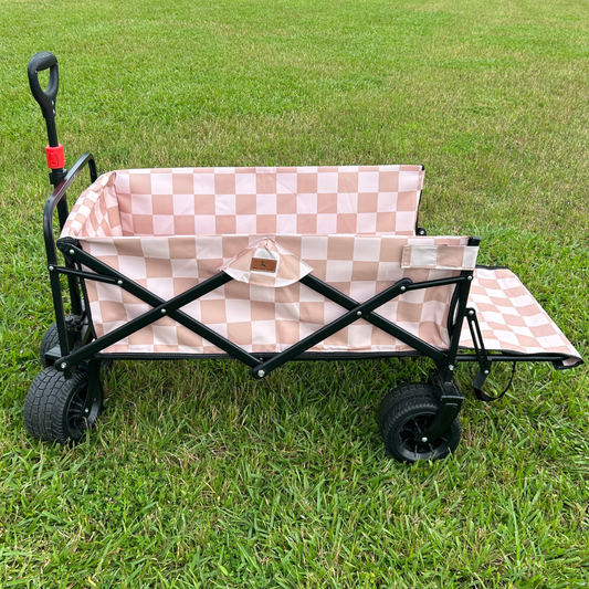 Beige Checkerboard Tailgate Wagon