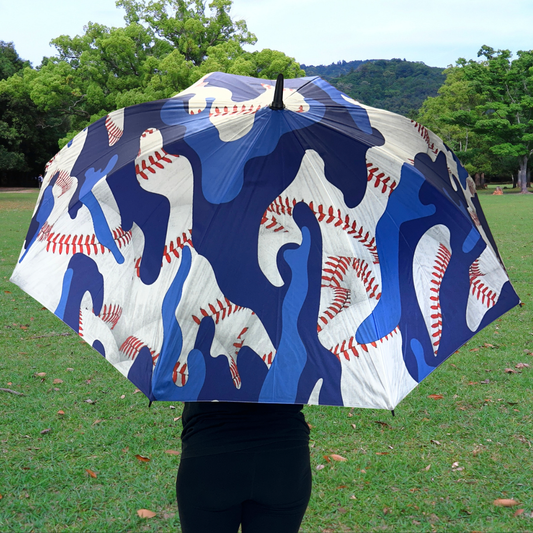 Blue Camo Baseball - Large Golf Umbrella