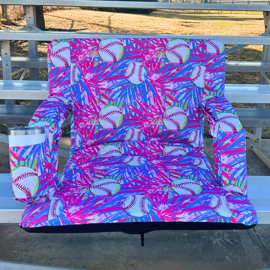 Tropical Baseball 23" Stadium Seat with Armrests
