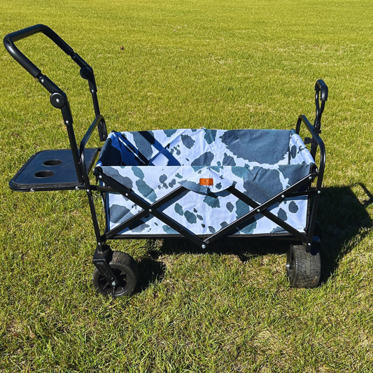 Black Cow Print Stroller Wagon