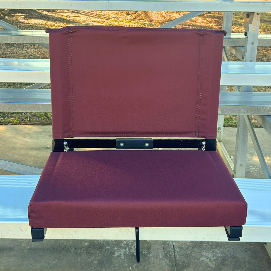 Maroon Folding Stadium Seat