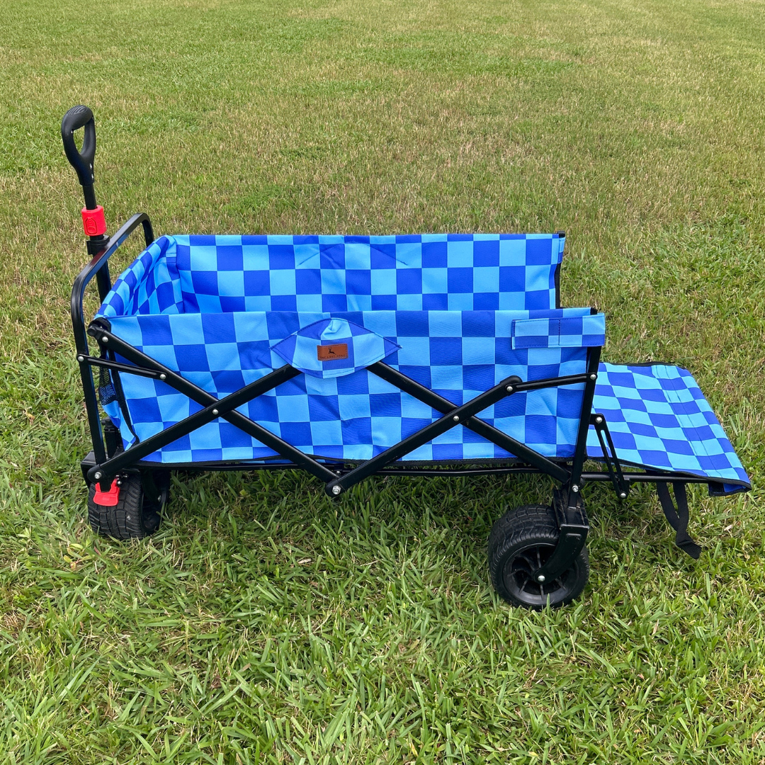 Blue Checkerboard Tailgate Wagon