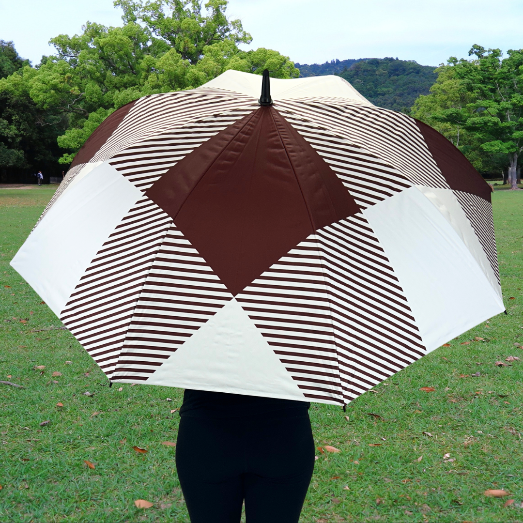 Maroon Buffalo Check - Large Golf Umbrella