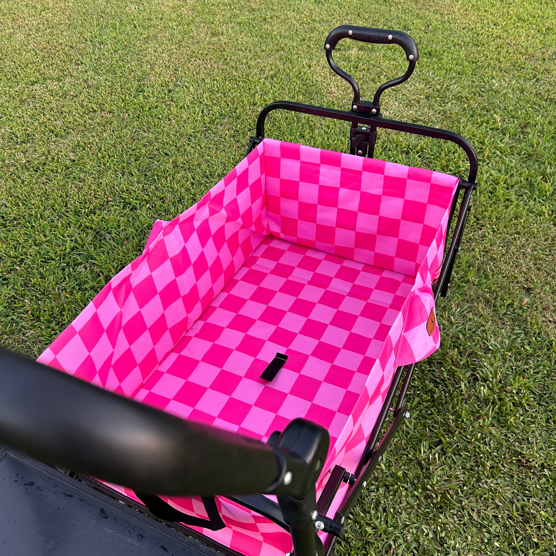 pink plaid dog stroller Pink Checkerboard Stroller Wagon