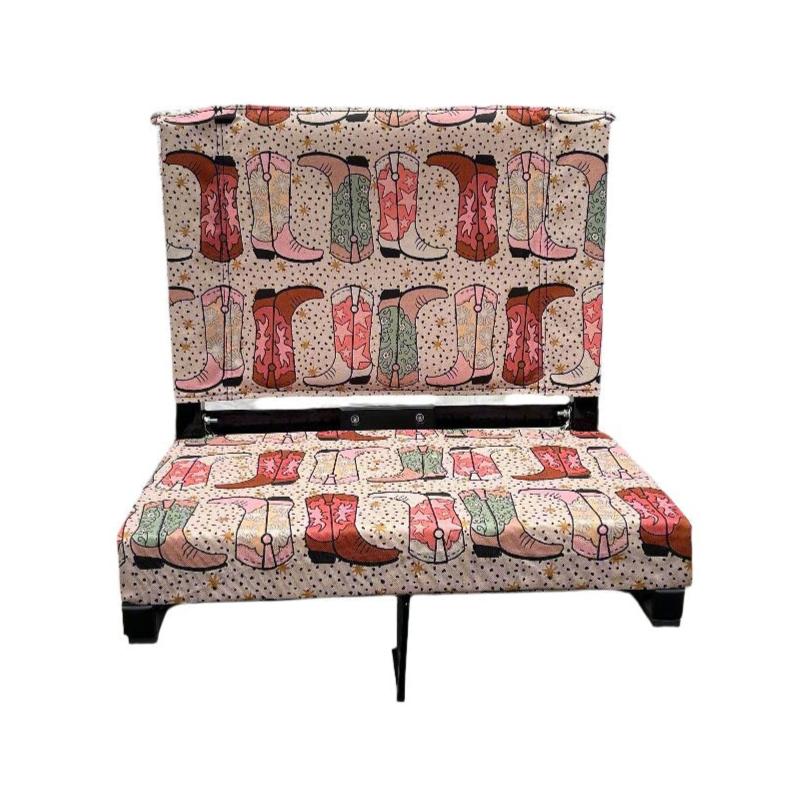 Cowgirl Boots Folding Stadium Seat