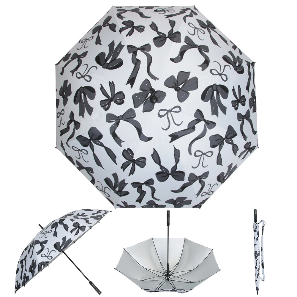 Black Bows - UPF 50+ Large Golf Umbrella