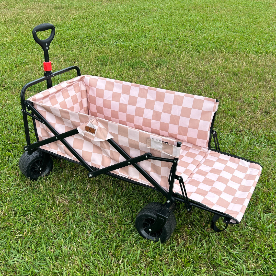 Beige Checkerboard Tailgate Wagon