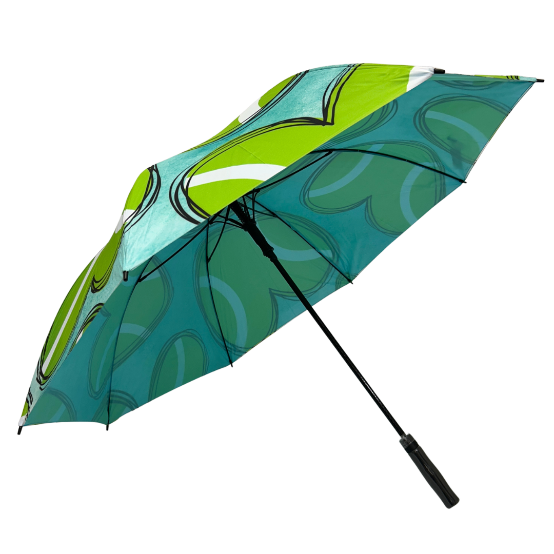 Tennis Hearts - Large Golf Umbrella - Final Sale
