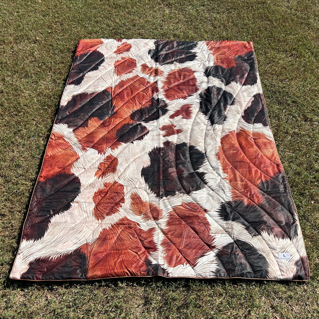 Brown Cow - Indoor/Outdoor Puffy Blanket