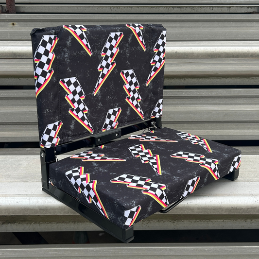Racing Bolts Folding Stadium Seat