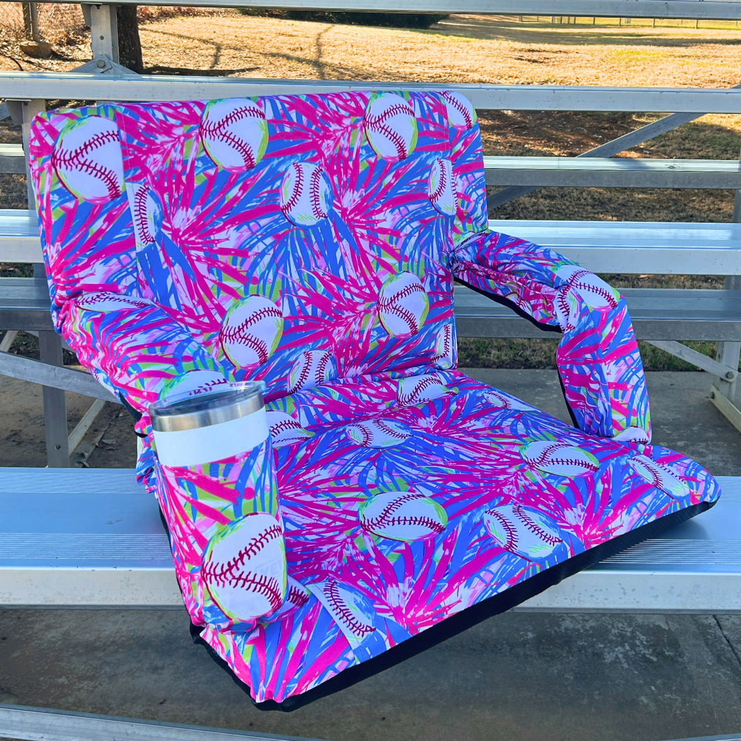 Tropical Baseball 23" Stadium Seat with Armrests