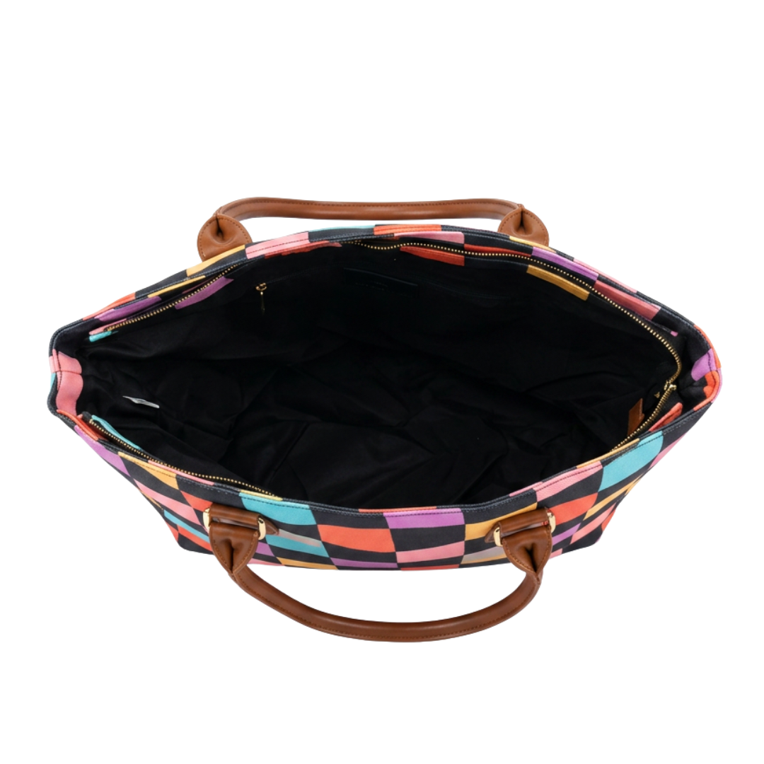 Retro Checkerboard Tote Bag