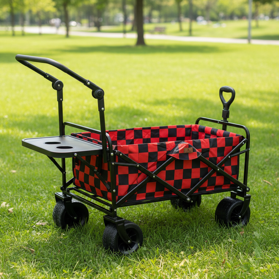 Red Checkerboard Stroller Wagon