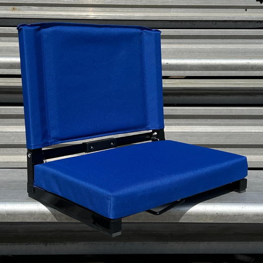 Blue Folding Stadium Seat