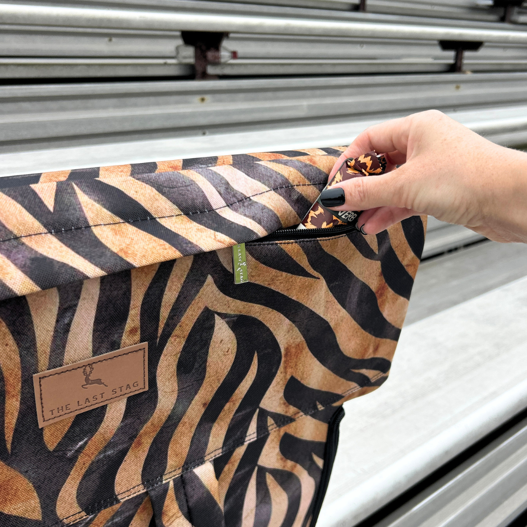 Tiger Stripes 23" Stadium Seat with Armrests