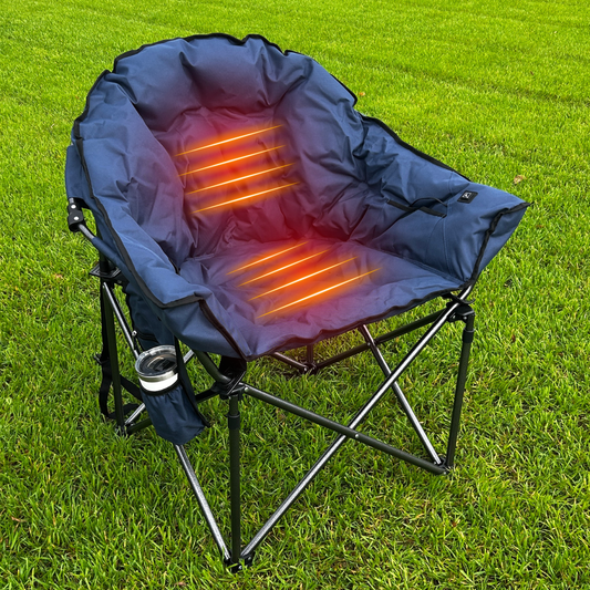 Navy - Heated Camping Chair