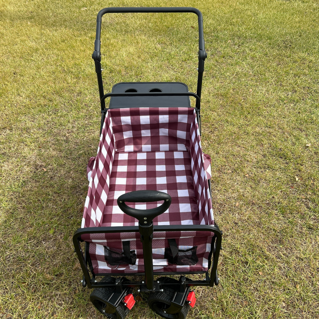 Maroon Buffalo Stroller Wagon