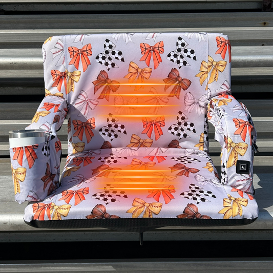 Heated Miss Athlete 23" Stadium Seat with Armrests