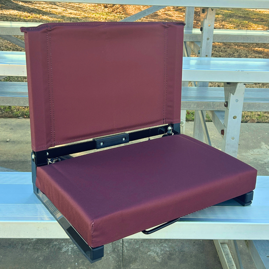 Maroon Folding Stadium Seat