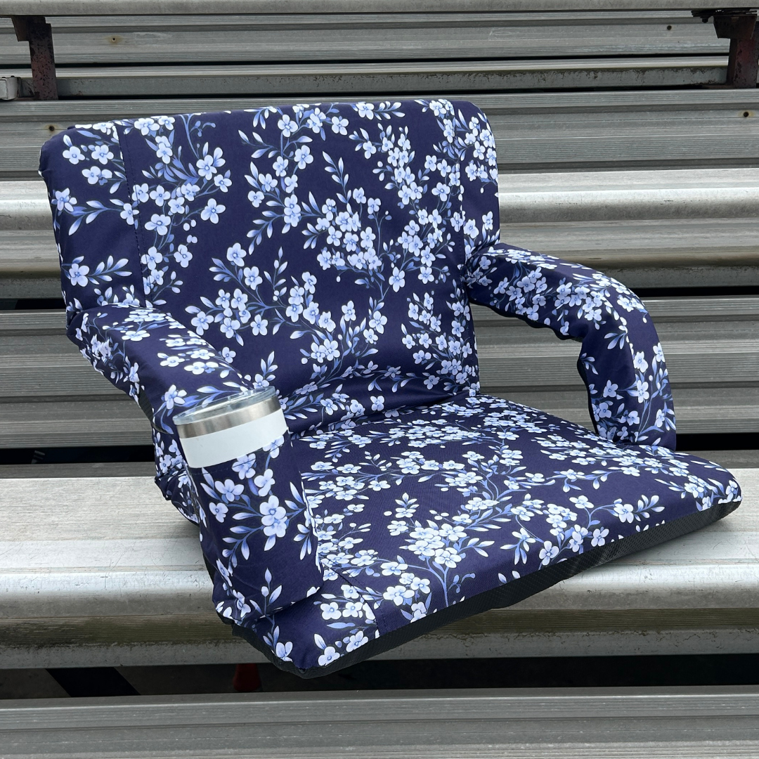 Charming Blues 23" Stadium Seat with Armrests