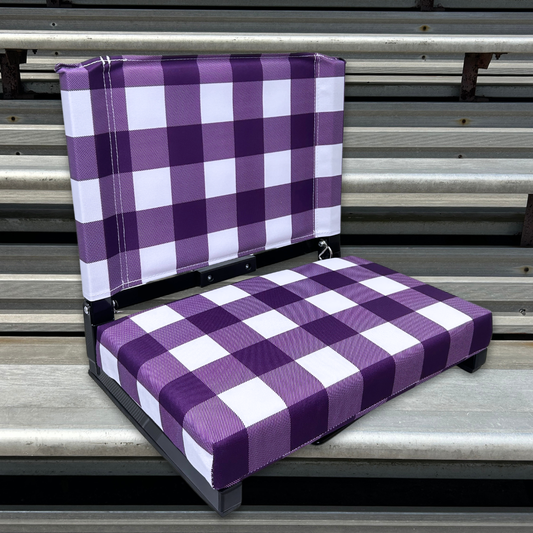 Purple Buffalo Folding Stadium Seat
