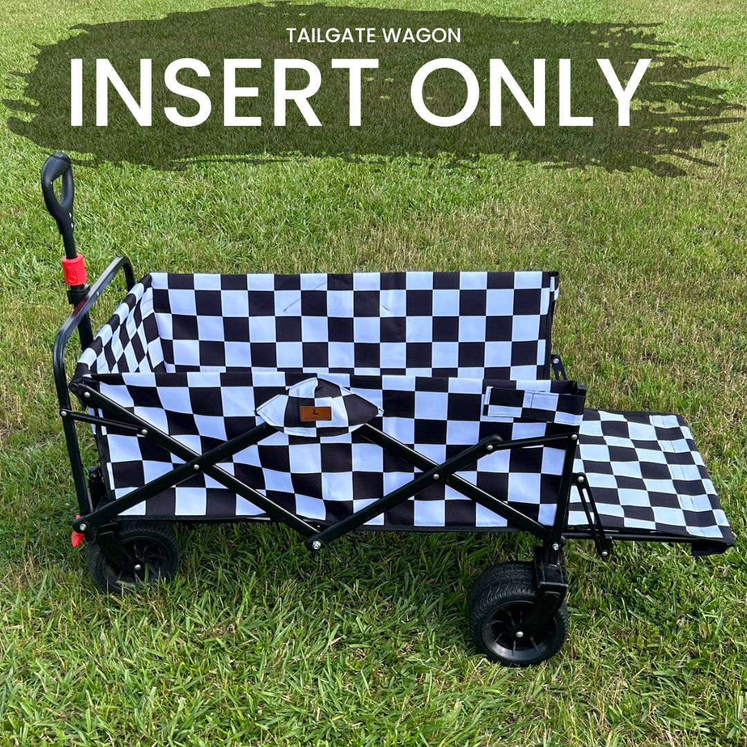 Black and White Checkerboard - Tailgate Wagon [INSERT]