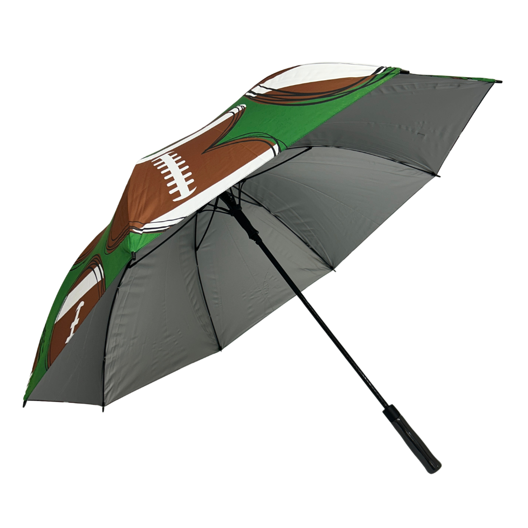Football Hearts - UPF 50+ Large Golf Umbrella