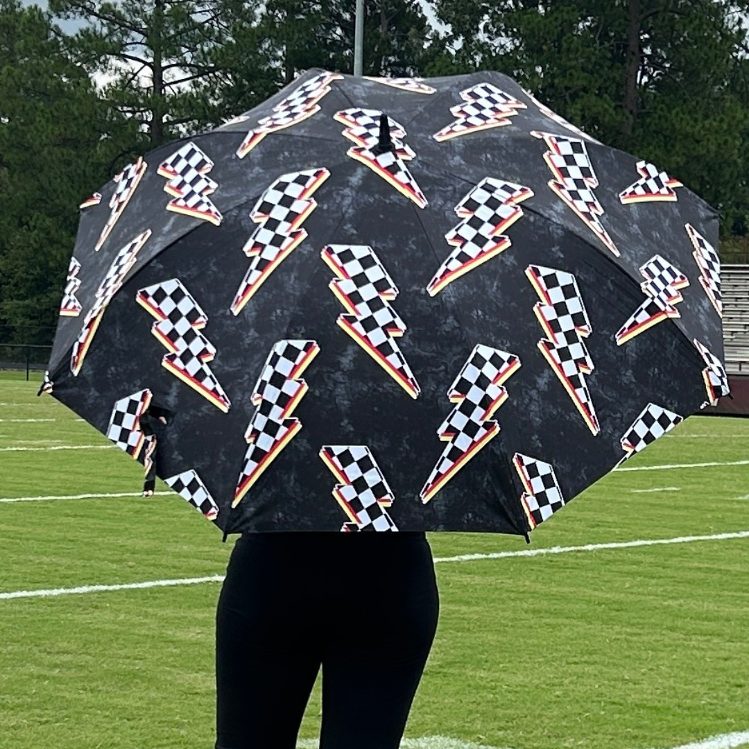 Racing Bolts - UPF 50+ Large Golf Umbrella