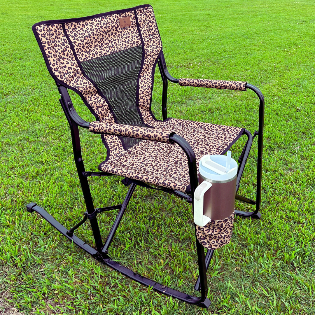 cheetah rocking lawn chair