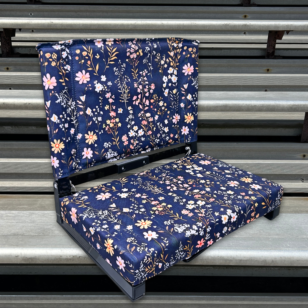 Flower Garden Folding Stadium Seat
