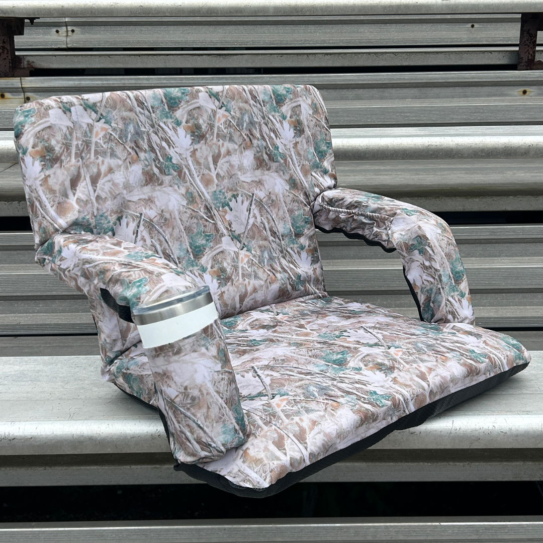 Brushwood Camo 23" Stadium Seat with Armrests