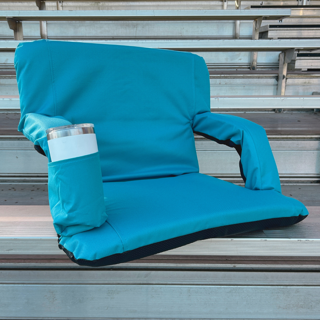 Aqua 23" Stadium Seat with Armrests