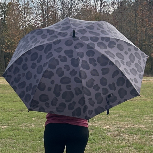 Black Leopard - UPF 50+ Large Golf Umbrella