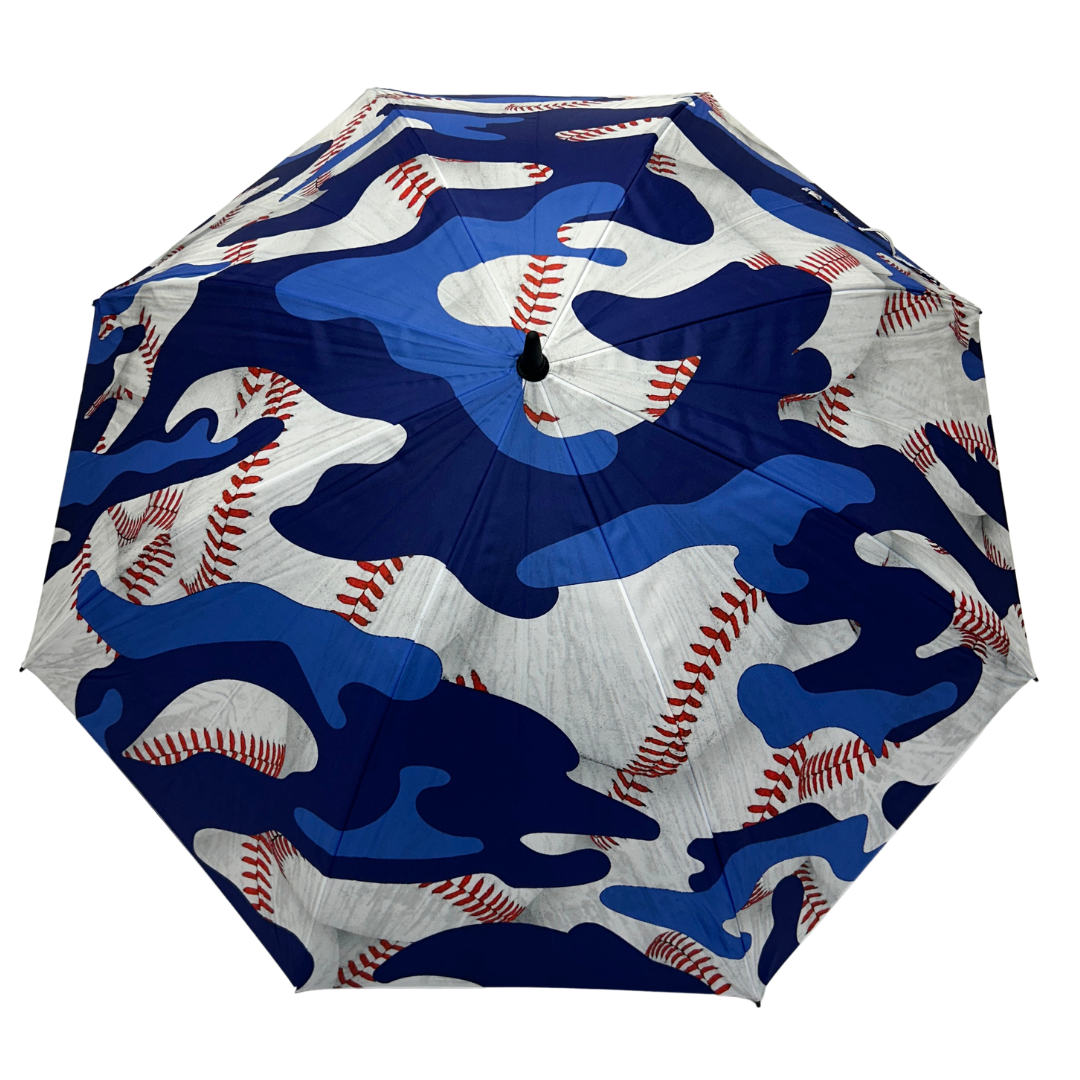 Blue Camo Baseball - Large Golf Umbrella