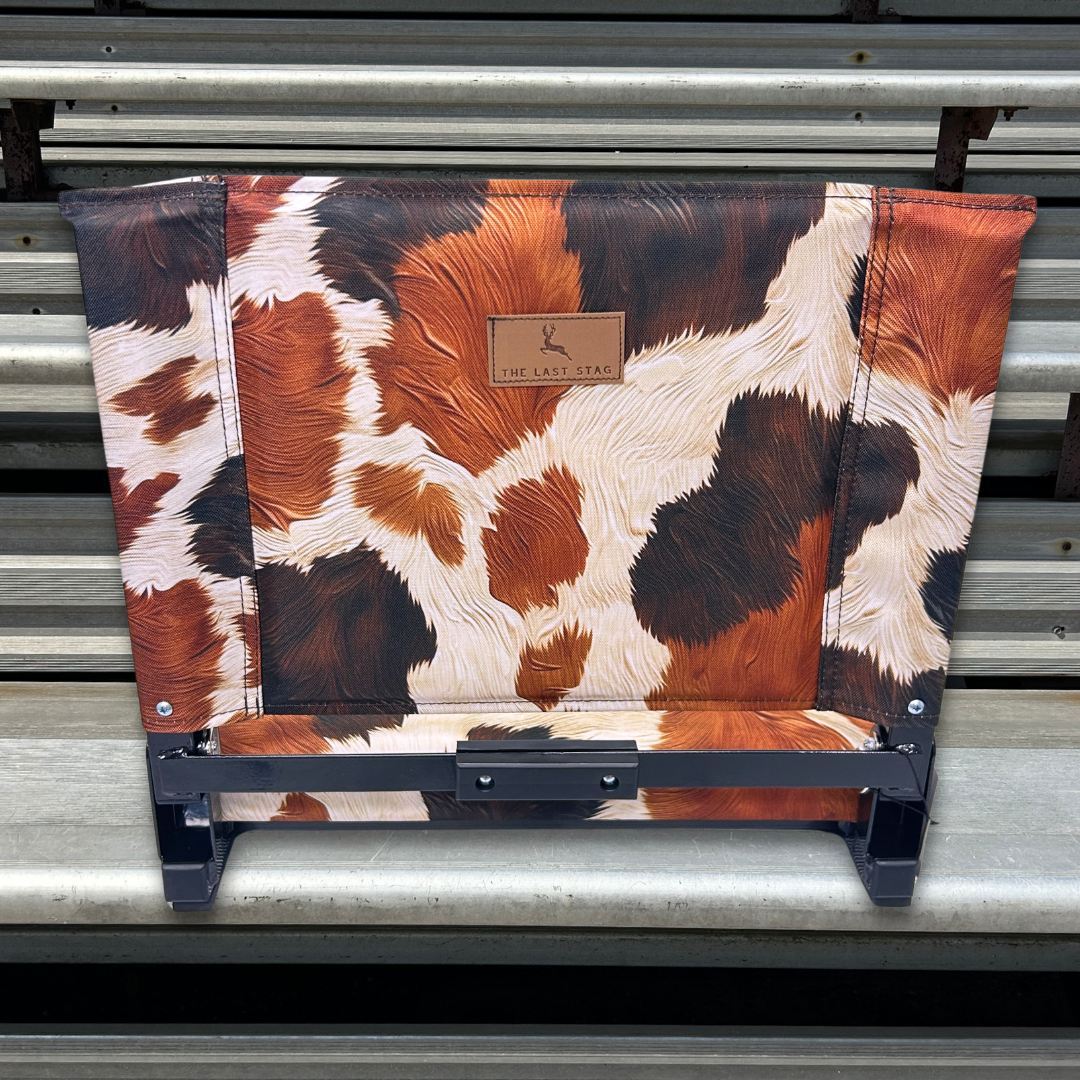 Brown Cow Folding Stadium Seat
