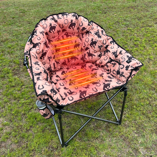 Rodeo Cowboy - Heated Camping Chair