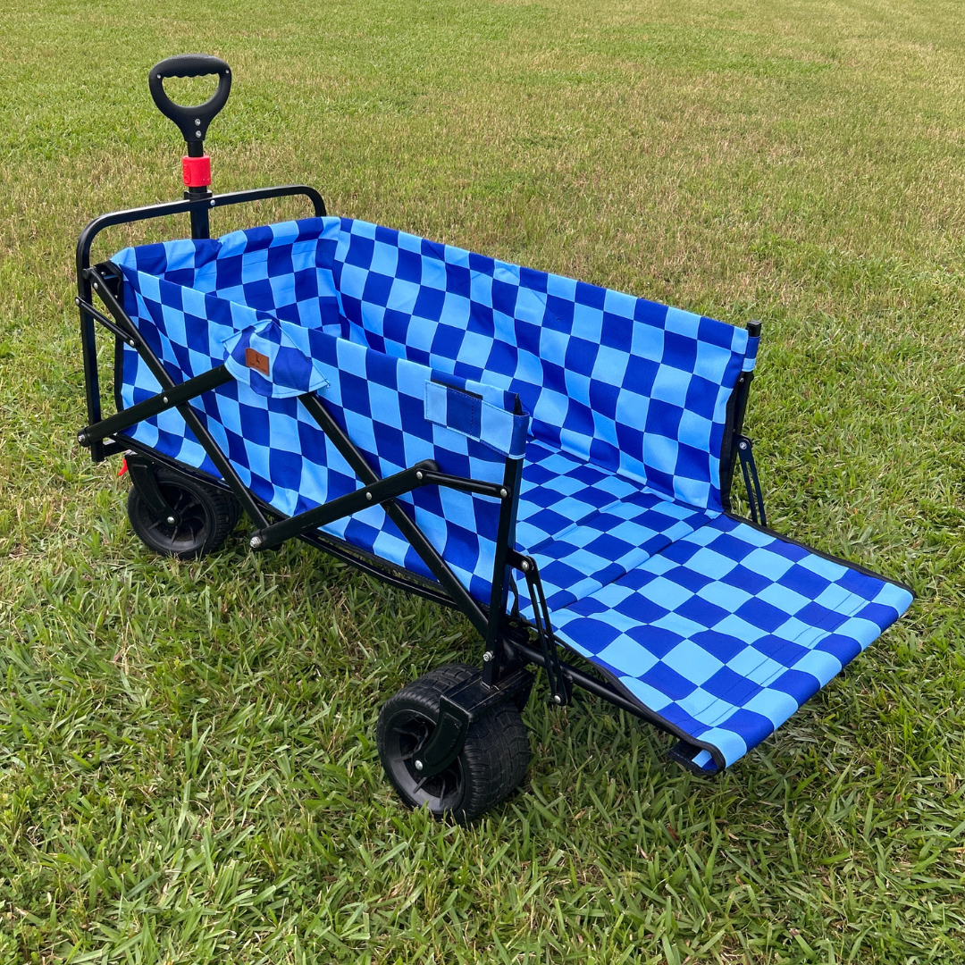 Navy Checkerboard Tailgate Wagon